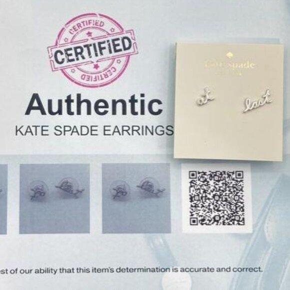 NWT Kate Spade At Last Earrings from the Say Yes Collection  with COA - Picture 5 of 5